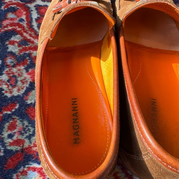 Magnanni Brown Suede Tassel Loafers - Picture 7 of 10